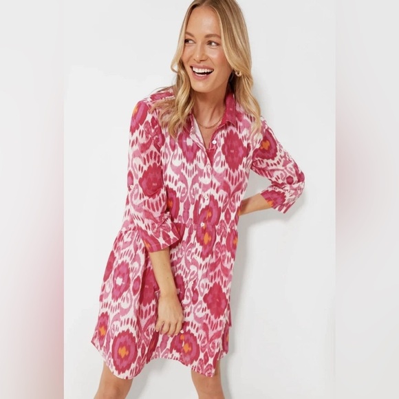 Tuckernucks Ro's Garden Magenta June Deauville Dress Size Small - Picture 1 of 11